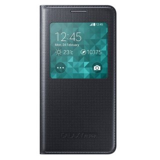 Oryginalne Etui Futerał Samsung S View Cover EF-CG850BB Samsung Galaxy Alpha G850F Czarne