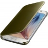Oryginalne Etui Futerał Samsung Clear View Cover EF-ZG920BFEGWW Samsung Galaxy S6 G920 Złote