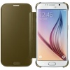 Oryginalne Etui Futerał Samsung Clear View Cover EF-ZG920BFEGWW Samsung Galaxy S6 G920 Złote