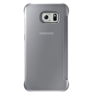 Oryginalne Etui Futerał Samsung Clear View Cover EF-ZG920BSEGWW Samsung Galaxy S6 G920 Srebrne