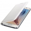 Oryginalne Etui Futerał Samsung Flip Wallet Cover EF-WG920PWEGWW Samsung Galaxy S6 G920 Białe
