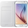 Oryginalne Etui Futerał Samsung Flip Wallet Cover EF-WG920PWEGWW Samsung Galaxy S6 G920 Białe