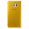 Oryginalne Etui Futerał Samsung Flip Wallet Cover EF-WG920PYEGWW Samsung Galaxy S6 G920 Żółte