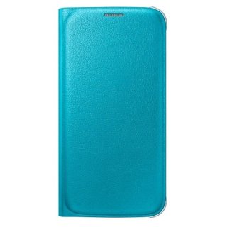 Oryginalne Etui Futerał Samsung Flip Wallet Cover EF-WG920PLEGWW Samsung Galaxy S6 G920 Niebieskie