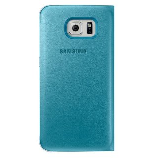 Oryginalne Etui Futerał Samsung Flip Wallet Cover EF-WG920PLEGWW Samsung Galaxy S6 G920 Niebieskie