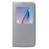 Oryginalne Etui Futerał Samsung S View Fabric Cover EF-CG920BSEGWW Samsung Galaxy S6 G920 Srebrne