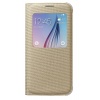 Oryginalne Etui Futerał Samsung S View Fabric Cover EF-CG920BFEGWW Samsung Galaxy S6 G920 Złote