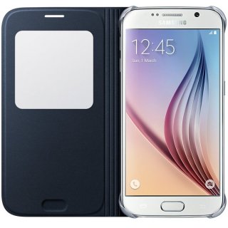 Oryginalne Etui Futerał Samsung S View Cover EF-CG920PBEGWW Samsung Galaxy S6 G920 Czarne