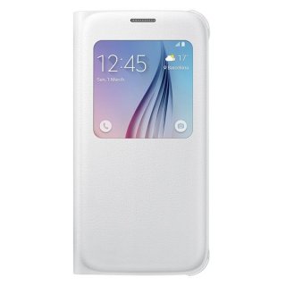 Oryginalne Etui Futerał Samsung S View Cover EF-CG920PWEGWW Samsung Galaxy S6 G920 Białe