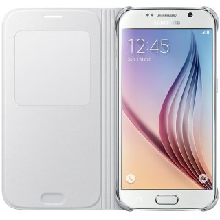 Oryginalne Etui Futerał Samsung S View Cover EF-CG920PWEGWW Samsung Galaxy S6 G920 Białe