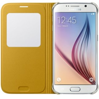 Oryginalne Etui Futerał Samsung S View Cover EF-CG920PYEGWW Samsung Galaxy S6 G920 Żółte
