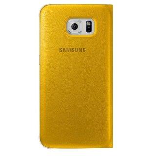 Oryginalne Etui Futerał Samsung S View Cover EF-CG920PYEGWW Samsung Galaxy S6 G920 Żółte