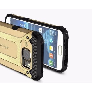 Etui Futerał Pokrowiec Tough Armor Metal Samsung Galaxy S7 Edge Srebrne
