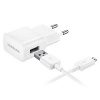 Oryginalna Ładowarka Sieciowa EP-TA50EWE 1.55A Samsung + Kabel do Szybkiej Transmisji Danych DCU4AWE Samsung dla Galaxy Note 4/S6 S5 S7 