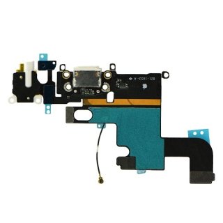 Oryginalna Taśma Apple Iphone 6 4.7" ze złączem ładowania i gniazdem HF Biały