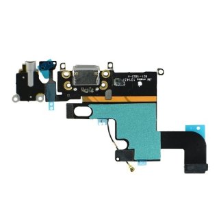 Oryginalna Taśma Apple Iphone 6 4.7" ze złączem ładowania i gniazdem HF Szary