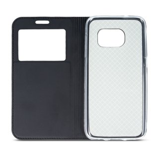 Etui Futerał Pokrowiec Smart Look do Samsung S6 Edge G925 czarny