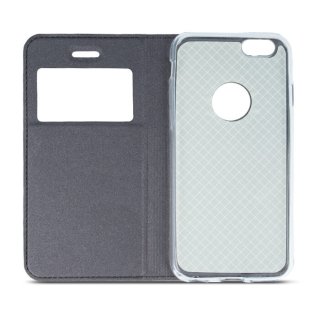 Etui Futerał Pokrowiec Smart Look do Samsung S6 G920 stalowy