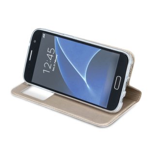 Etui Futerał Pokrowiec Smart Look do Samsung S6 Edge G925 złoty
