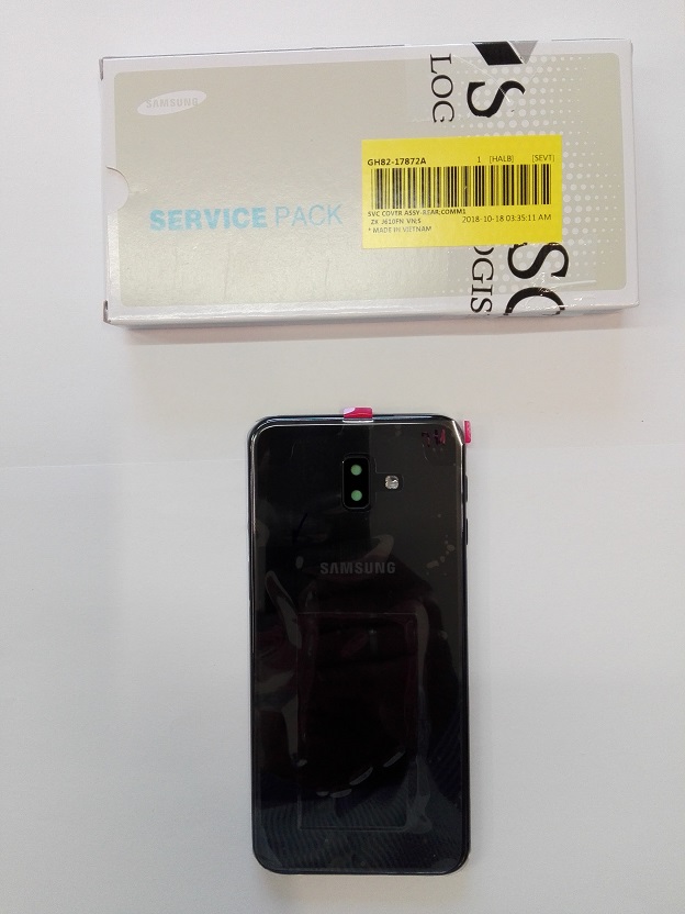 Samsung Galaxy J6+ Plus SM-J610 obudowa tylna czarna oryginał GH82-17872A czarna
