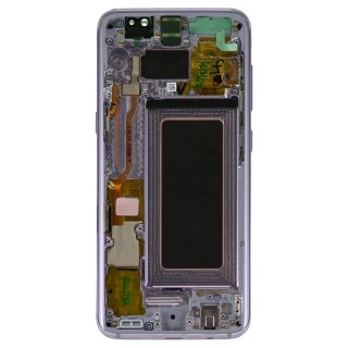 Samsung Galaxy S8 SM-G950 Wyświetlacz LCD Szybka Dotyk Digitizer Ramka Fioletowy GH97-20457C