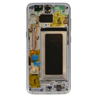 Samsung Galaxy S8 SM-G950 Wyświetlacz LCD Szybka Dotyk Digitizer Ramka Srebrny GH97-20457B