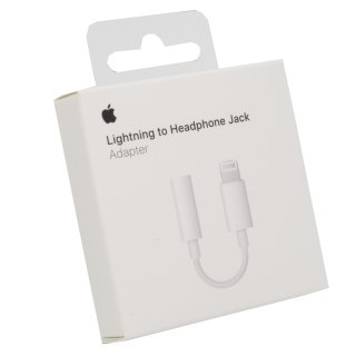 Adapter Audio HF Apple Lightning / Jack 3.5 mm biały iPhone 7 8 X XS XR