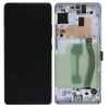 Samsung Galaxy S10 Lite SM-G770 Wyświetlacz LCD Ekran Szybka Dotyk Digitizer Ramka biały GH82-21672B Oryginał