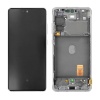 Samsung Galaxy S20 FE 5G SM-G781 Wyświetlacz LCD Ekran Super Amoled Szybka Dotyk Digitizer Ramka Biały GH82-24214B GH82-24215B Oryginał Service Pack
