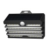 Zewnętrzna ogrodowa uliczna solarna lampa LED z czujnikiem ruchu DGNEN-D01 czarna 2 szt.