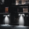 Zewnętrzna ogrodowa uliczna solarna lampa LED z czujnikiem ruchu DGNEN-D01 czarna 2 szt.