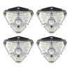 Zewnętrzna ogrodowa uliczna solarna lampa LED z czujnikiem ruchu czarna DGNEN-B01 4 szt.