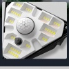 Zewnętrzna ogrodowa uliczna solarna lampa LED z czujnikiem ruchu czarna DGNEN-B01 4 szt.