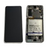 Samsung Galaxy S21 SM-G991 5G Wyświetlacz LCD Ekran Szybka Dotyk Digitizer Ramka Bateria GH82-24716C Biały