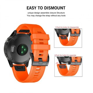TECH-PROTECT SMOOTH GARMIN FENIX 3/5X/3HR/5X PLUS/6X/6X PRO ORANGE