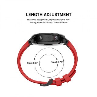 TECH-PROTECT SMOOTH GARMIN FENIX 3/5X/3HR/5X PLUS/6X/6X PRO RED
