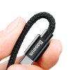 BASEUS 2IN1 2-PORT CAR CHARGER + TYPE-C CABLE BLACK
