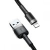 BASEUS CAFULE LIGHTNING CABLE 50CM GREY/BLACK