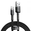 BASEUS CAFULE TYPE-C CABLE 200CM GREY/BLACK
