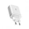 Ładowarka sieciowa z wyświetlaczem Baseus Mirror Travel 3x USB - biała