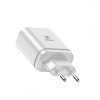 Ładowarka sieciowa z wyświetlaczem Baseus Mirror Travel 3x USB - biała