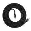 BASEUS PD60W/QC3.0 TYPE-C CABLE 100CM GREY/BLACK
