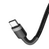 BASEUS PD60W/QC3.0 TYPE-C CABLE 200CM GREY/BLACK
