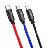 BASEUS 3IN1 TYPE-C & LIGHTNING & MICRO-USB CABLE 120CM BLACK
