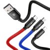 BASEUS 3IN1 TYPE-C & LIGHTNING & MICRO-USB CABLE 120CM BLACK