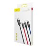 BASEUS 3IN1 TYPE-C & LIGHTNING & MICRO-USB CABLE 120CM BLACK