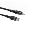 BASEUS CAFULE TYPE-C TO LIGHTNING CABLE 100CM BLACK/GREY