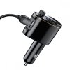 BASEUS S06 2-PORT USB CAR CHARGER + TRANSMITER FM BLACK