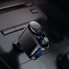 BASEUS S06 2-PORT USB CAR CHARGER + TRANSMITER FM BLACK