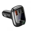 BASEUS S13 2-PORT USB CAR CHARGER + TRANSMITER FM BLACK